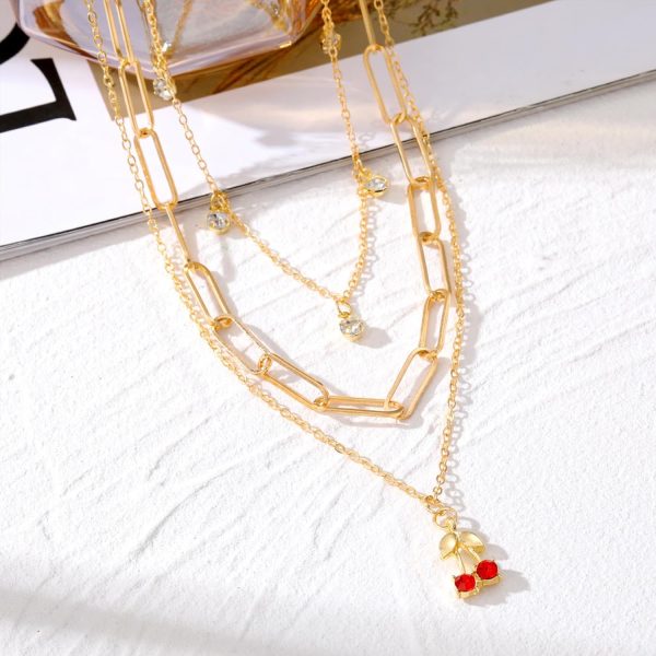 IFKM Layered Gold Choker Necklaces For Women, 14k Gold Plated Pendant Necklace Trendy Dainty Chain Layered Choker Necklaces Fashion Jewelry Gift… - Image 12
