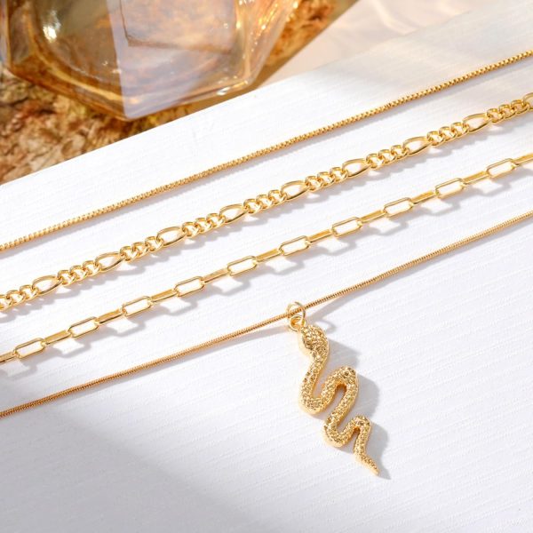 IFKM Layered Gold Choker Necklaces For Women, 14k Gold Plated Pendant Necklace Trendy Dainty Chain Layered Choker Necklaces Fashion Jewelry Gift… - Image 20