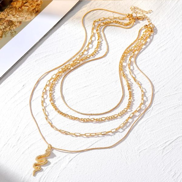 IFKM Layered Gold Choker Necklaces For Women, 14k Gold Plated Pendant Necklace Trendy Dainty Chain Layered Choker Necklaces Fashion Jewelry Gift… - Image 21