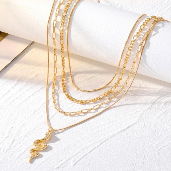 IFKM Layered Gold Choker Necklaces For Women, 14k Gold Plated Pendant Necklace Trendy Dainty Chain Layered Choker Necklaces Fashion Jewelry Gift… - Image 22