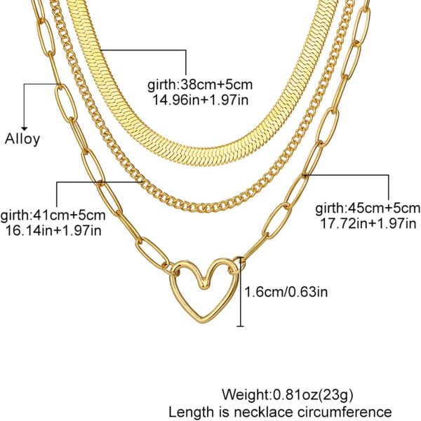 IFKM Layered Gold Choker Necklaces For Women, 14k Gold Plated Pendant Necklace Trendy Dainty Chain Layered Choker Necklaces Fashion Jewelry Gift… - Image 30