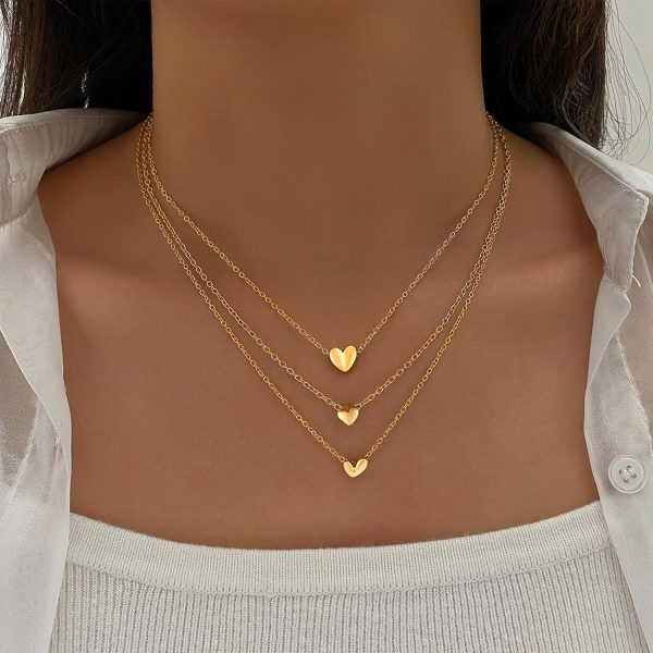 IFKM Layered Gold Choker Necklaces For Women, 14k Gold Plated Pendant Necklace Trendy Dainty Chain Layered Choker Necklaces Fashion Jewelry Gift… - Image 39