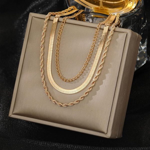 IFKM Layered Gold Choker Necklaces For Women, 14k Gold Plated Pendant Necklace Trendy Dainty Chain Layered Choker Necklaces Fashion Jewelry Gift… - Image 49