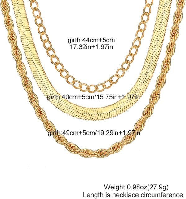 IFKM Layered Gold Choker Necklaces For Women, 14k Gold Plated Pendant Necklace Trendy Dainty Chain Layered Choker Necklaces Fashion Jewelry Gift… - Image 51