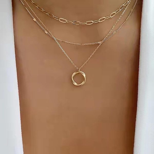 IFKM Layered Gold Choker Necklaces For Women, 14k Gold Plated Pendant Necklace Trendy Dainty Chain Layered Choker Necklaces Fashion Jewelry Gift… - Image 53