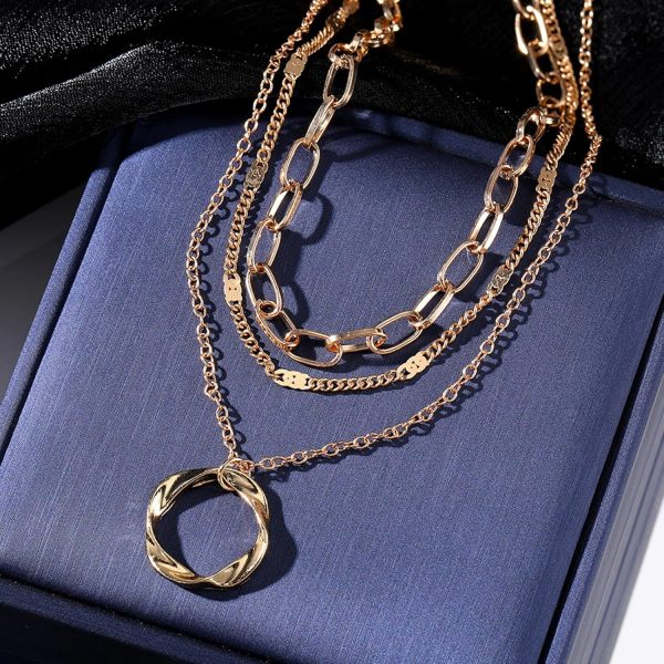 IFKM Layered Gold Choker Necklaces For Women, 14k Gold Plated Pendant Necklace Trendy Dainty Chain Layered Choker Necklaces Fashion Jewelry Gift… - Image 55
