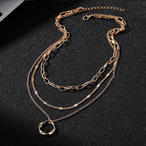IFKM Layered Gold Choker Necklaces For Women, 14k Gold Plated Pendant Necklace Trendy Dainty Chain Layered Choker Necklaces Fashion Jewelry Gift… - Image 57